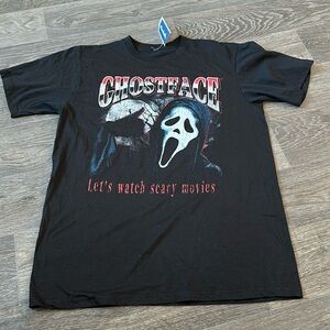 New with tags scream ghost face black Halloween t shirt